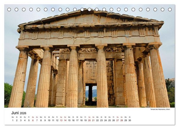 Produktbild: Reise nach Athen (Tischkalender 2026 DIN A5 quer), CALVENDO Monatskalender