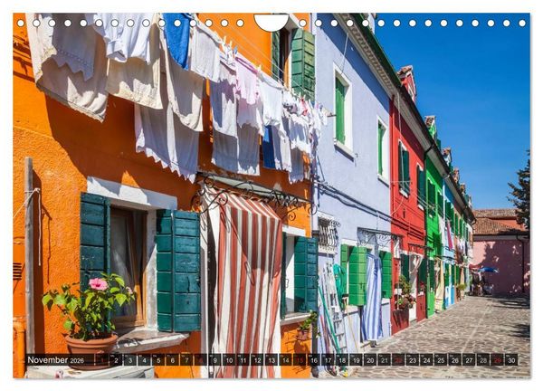 Produktbild: BURANO Charmante und farbenfrohe Insel (Wandkalender 2026 DIN A4 quer), CALVENDO Monatskalender