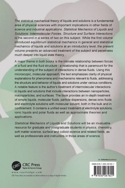 Produktbild: Statistical Mechanics of Liquids and Solutions