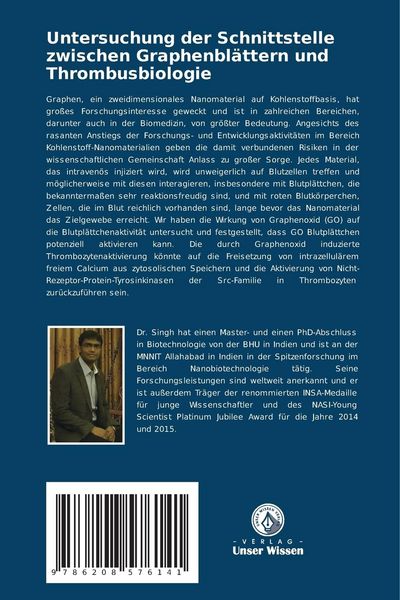 Produktbild: Untersuchung der Schnittstelle zwischen Graphenbl&auml;ttern und Thrombusbiologie