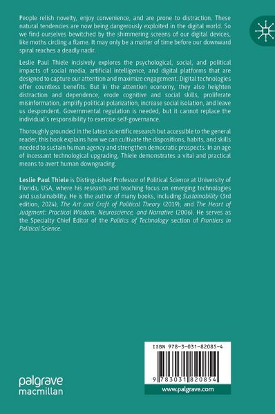 Produktbild: Human Agency, Artificial Intelligence, and the Attention Economy