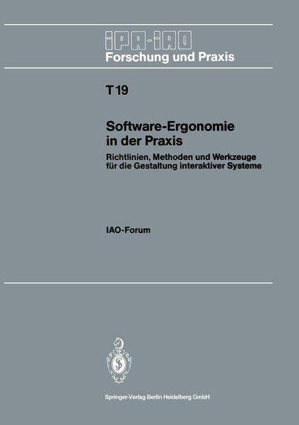 Produktbild: Software-Ergonomie in der Praxis