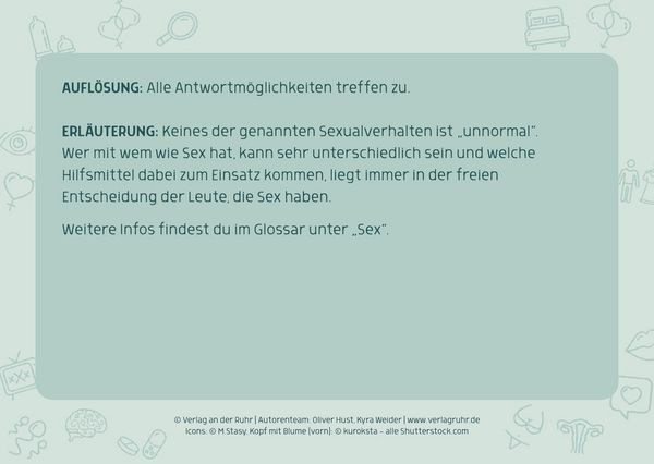 Produktbild: Das Sex-Quiz f&uuml;r Schule und Jugendarbeit