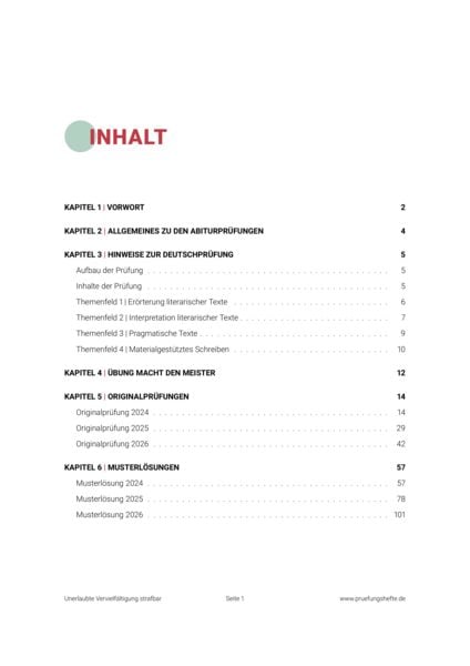 Produktbild: Pr&uuml;fungsheft Abitur 2027 BW &ndash; Deutsch LF