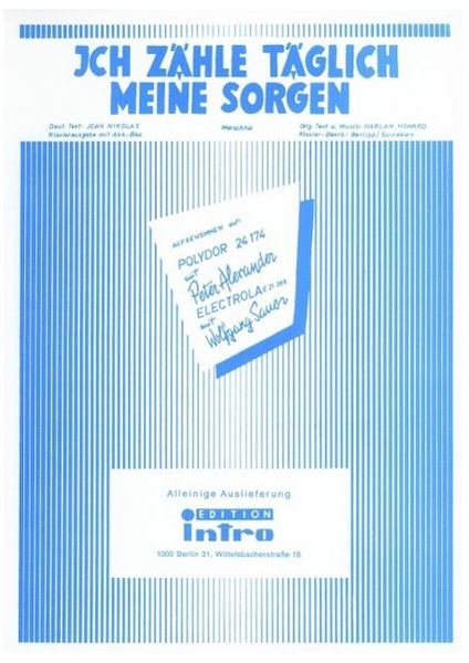 Produktbild: Ich z&auml;hle t&auml;glich meine Sorgen