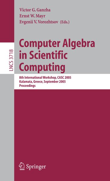 Produktbild: Computer Algebra in Scientific Computing