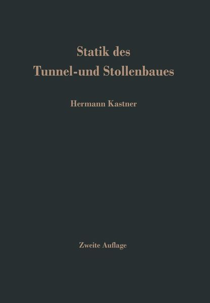 Produktbild: Statik des Tunnel- und Stollenbaues
