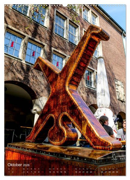 Produktbild: Ein Spaziergang durch D&uuml;sseldorf (hochwertiger Premium Wandkalender 2026 DIN A2 hoch), Kunstdruck in Hochglanz