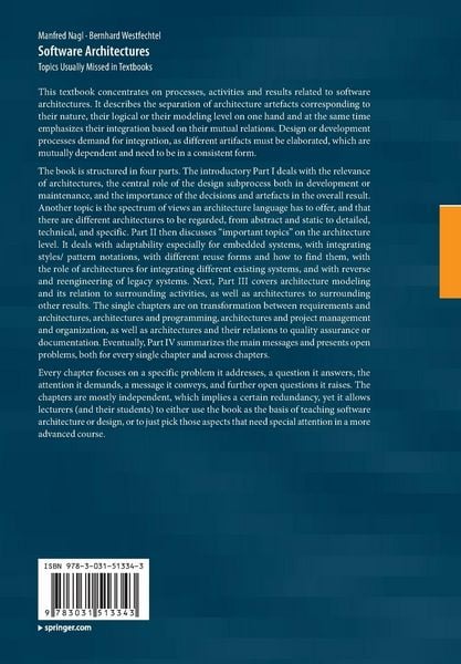 Produktbild: Software Architectures