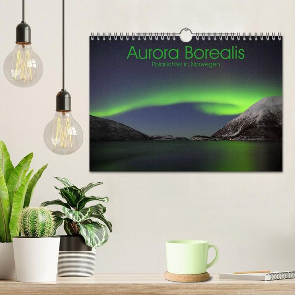 Produktbild: Aurora Borealis: Polarlichter in Norwegen (Wandkalender 2026 DIN A4 quer), CALVENDO Monatskalender