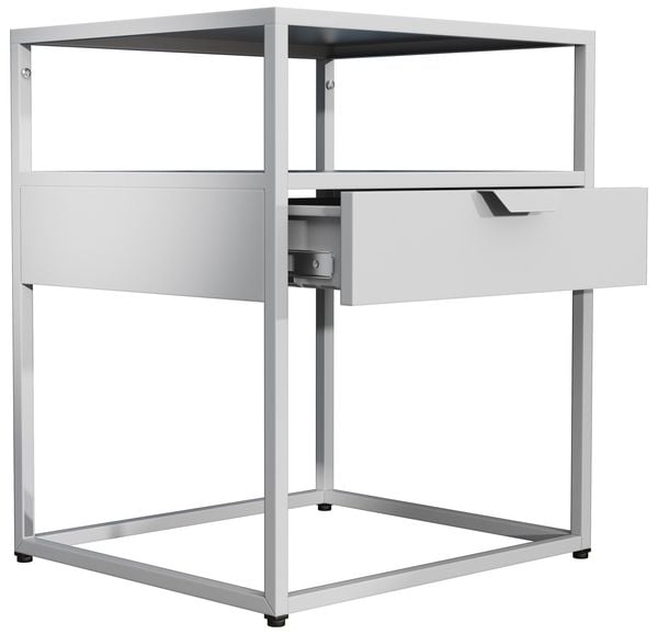 Metall Nachttisch Beistelltisch Schublade Flokas M