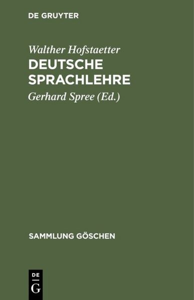 Produktbild: Deutsche Sprachlehre