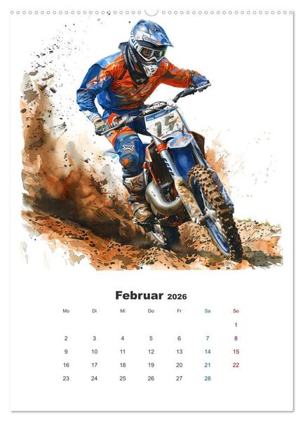 Produktbild: Zweirad Extrem (Wandkalender 2026 DIN A2 hoch), CALVENDO Monatskalender