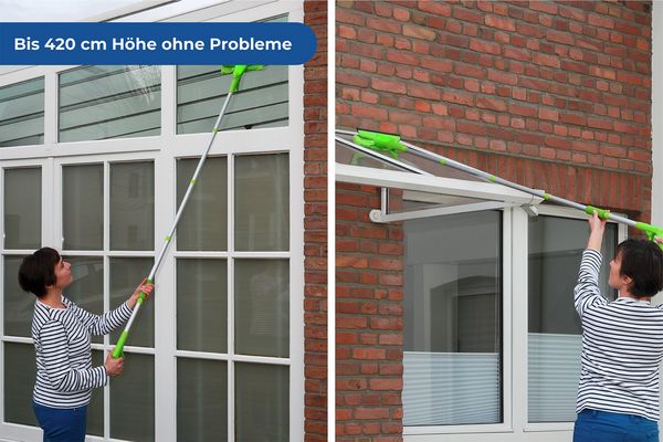 Produktbild: Spr&uuml;h-Fensterwischer Mod. Maxi extra lang, Arbeitsh&ouml;he bis 420 cm