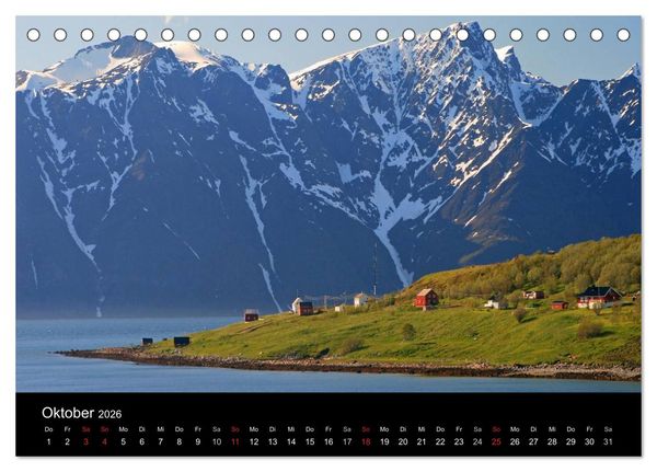 Produktbild: Norwegen 2026 (Tischkalender 2026 DIN A5 quer), CALVENDO Monatskalender
