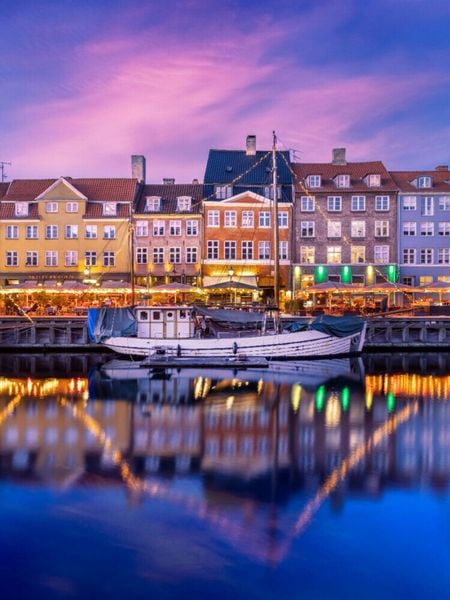 Produktbild: CALVENDO Puzzle Nyhavn am Abend | 1000 Teile Lege-Gr&ouml;&szlig;e 64x48cm Foto-Puzzle f&uuml;r gl&uuml;ckliche Stunden