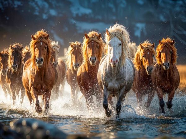 Produktbild: CALVENDO Puzzle M&auml;hnen fliegen im Sommerwind | 2000 Teile Lege-Gr&ouml;&szlig;e 90x67cm Foto-Puzzle f&uuml;r gl&uuml;ckliche Stunden