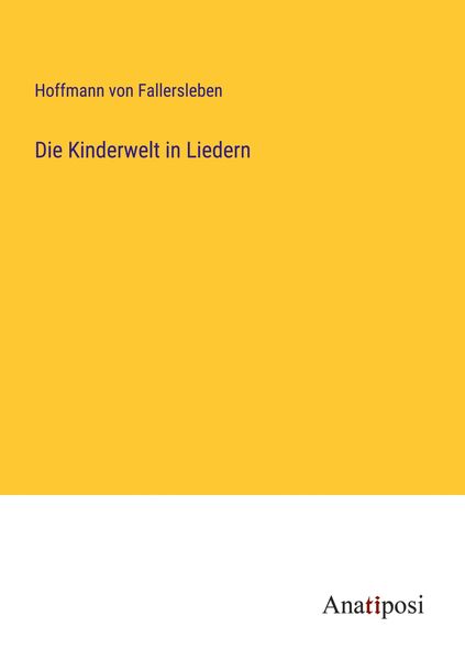 Produktbild: Die Kinderwelt in Liedern