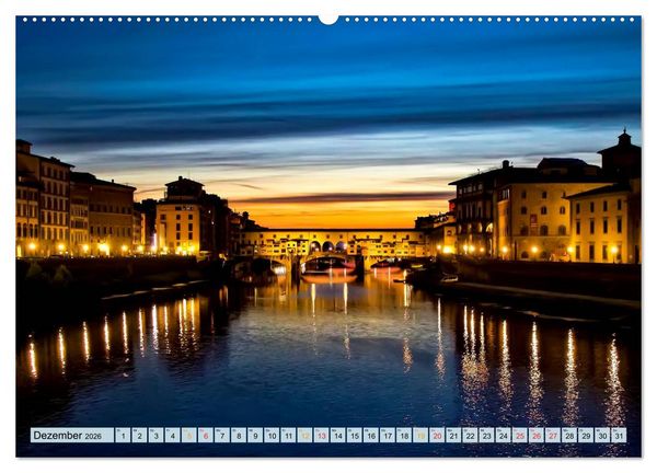 Produktbild: Florenz - Sch&ouml;nheit in der Toskana (hochwertiger Premium Wandkalender 2026 DIN A2 quer), Kunstdruck in Hochglanz