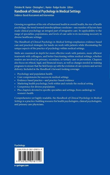 Produktbild: Handbook of Clinical Psychology in Medical Settings