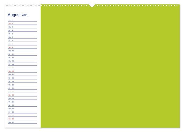 Produktbild: Farbiger Bastelkalender (Wandkalender 2026 DIN A2 quer), CALVENDO Monatskalender