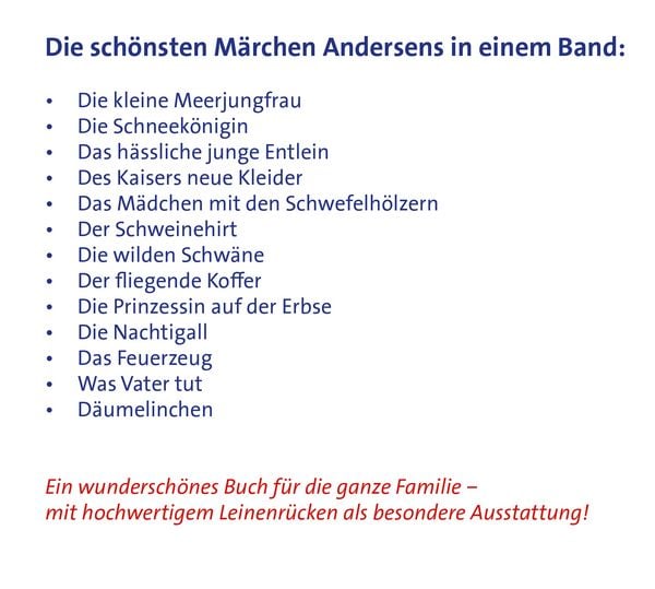 Produktbild: Andersens M&auml;rchen