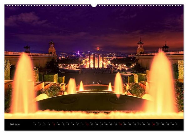 Produktbild: Barcelona - Stadtansichten (hochwertiger Premium Wandkalender 2026 DIN A2 quer), Kunstdruck in Hochglanz