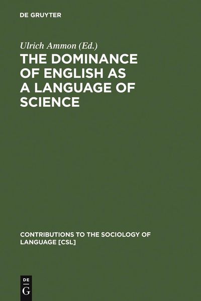 Produktbild: The Dominance of English as a Language of Science