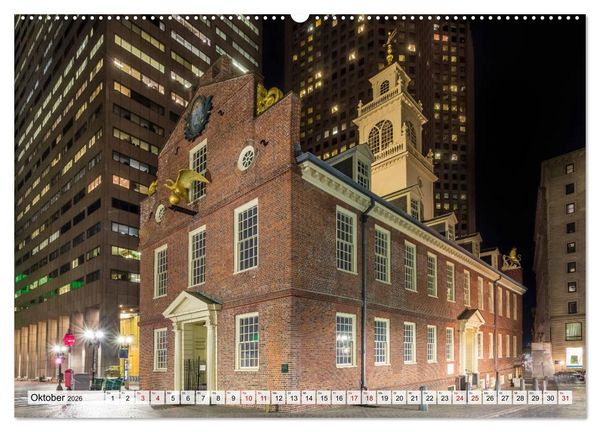 Produktbild: Stadtansichten aus Boston (Wandkalender 2026 DIN A2 quer), CALVENDO Monatskalender