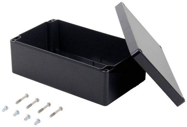 Produktbild: TRU Components KST 221 03221000.H Industrie-Geh&auml;use 200 x 120 x 75 ABS Schiefer-Grau 1St.