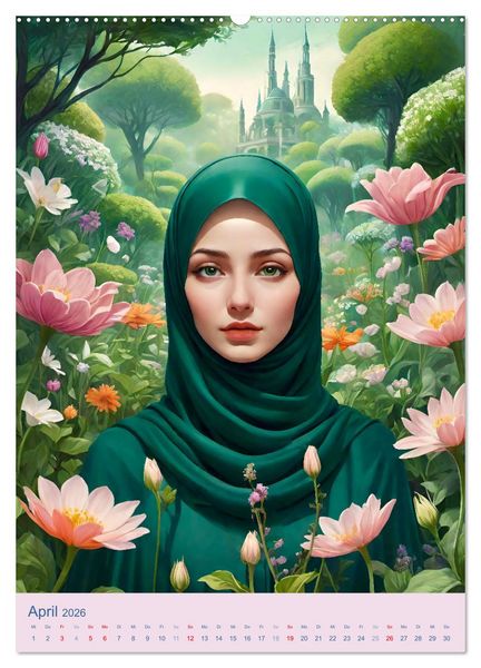 Produktbild: Stolze Muslima (hochwertiger Premium Wandkalender 2026 DIN A2 hoch), Kunstdruck in Hochglanz