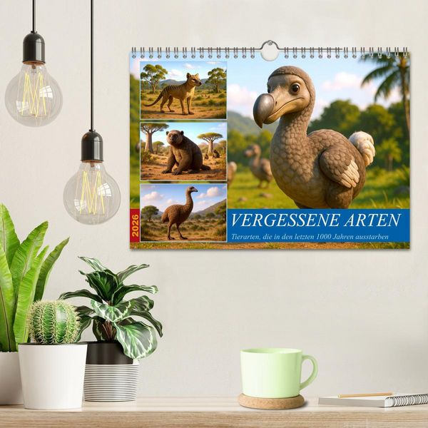 Produktbild: Vergessene Arten (Wandkalender 2026 DIN A4 quer), CALVENDO Monatskalender