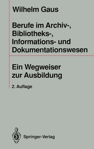 Produktbild: Berufe im Archiv-, Bibliotheks-, Informations- und Dokumentationswesen