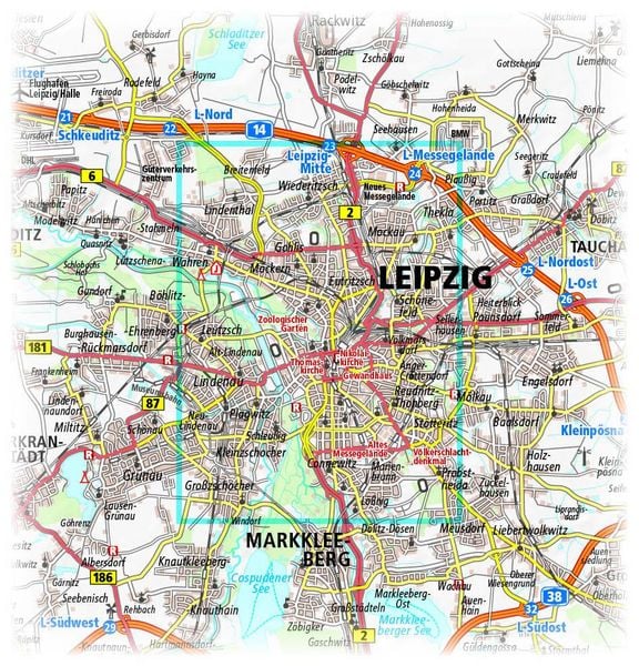 Produktbild: Publicpress Stadtplan Leipzig 1:16.000