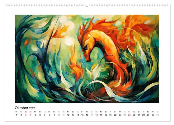 Produktbild: Unterwasserwelt, bunt und wundersch&ouml;n (hochwertiger Premium Wandkalender 2026 DIN A2 quer), Kunstdruck in Hochglanz