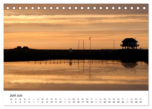 Produktbild: Hallig Hooge - zwischen Himmel und Erde (Tischkalender 2026 DIN A5 quer), CALVENDO Monatskalender