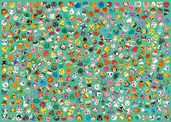 Produktbild: Erwachsenenpuzzle 1000 Teile - Challenge Animal Crossing