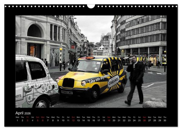 Produktbild: Taxis in London / UK-Version (Wall Calendar 2026 DIN A3 landscape), CALVENDO 12 Month Wall Calendar