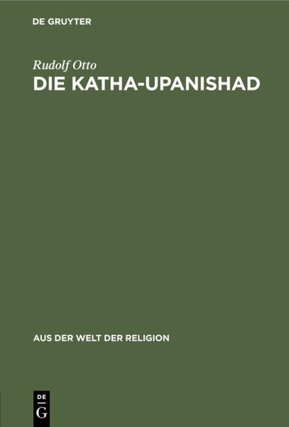 Produktbild: Die Katha-Upanishad
