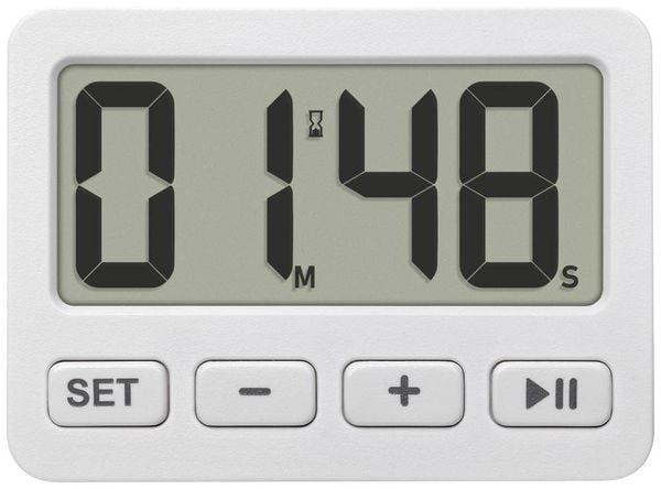 Produktbild: TFA Dostmann 60.2036.02 Quarz Wecker Wei&szlig; Alarmzeiten 1 1 Timerzeit