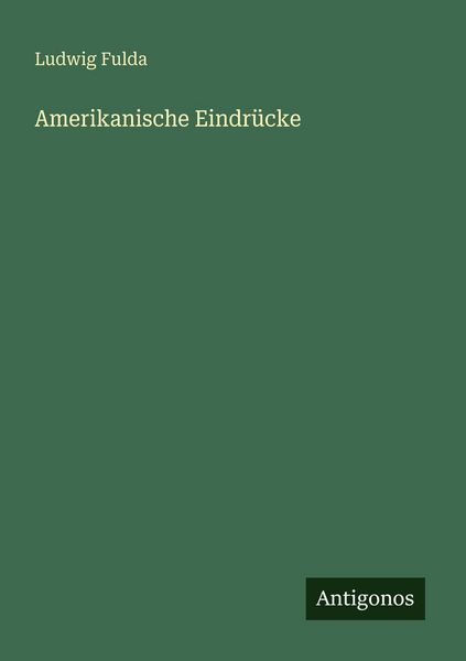 Produktbild: Amerikanische Eindr&uuml;cke
