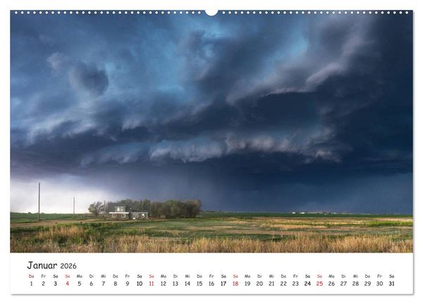 Produktbild: Gewitterwelten (hochwertiger Premium Wandkalender 2026 DIN A2 quer), Kunstdruck in Hochglanz