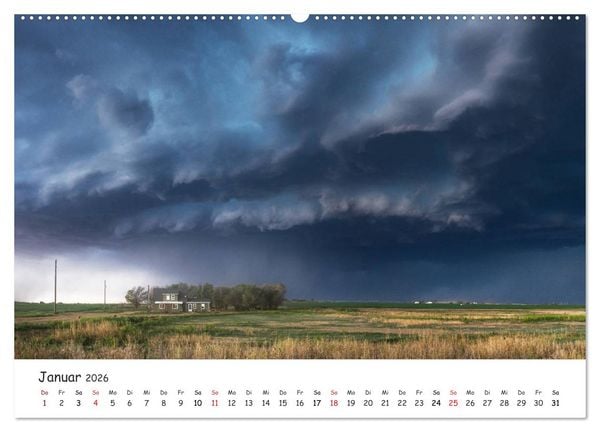 Produktbild: Gewitterwelten (Wandkalender 2026 DIN A2 quer), CALVENDO Monatskalender