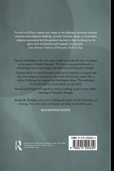 Produktbild: Foucault and Religion