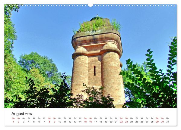 Produktbild: Heidelberg - Heiligenberg und Philosophenweg (Wandkalender 2026 DIN A2 quer), CALVENDO Monatskalender