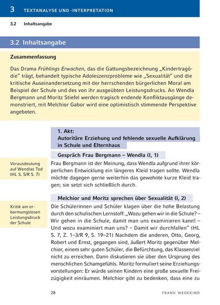 Produktbild: Fr&uuml;hlings Erwachen von Frank Wedekind