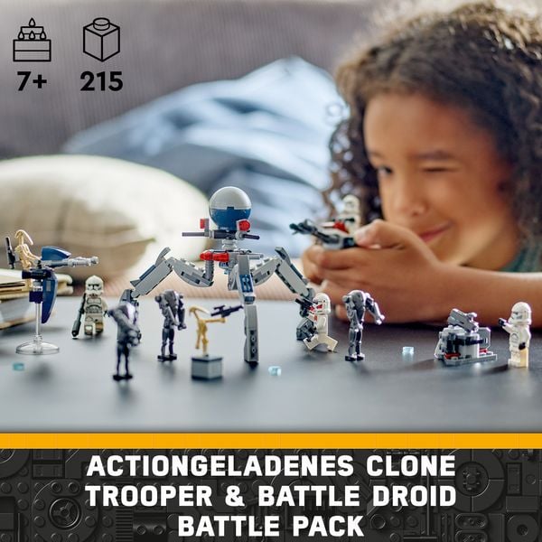 LEGO Star Wars 75372 Clone Trooper & Battle Droid Battle Pack Set