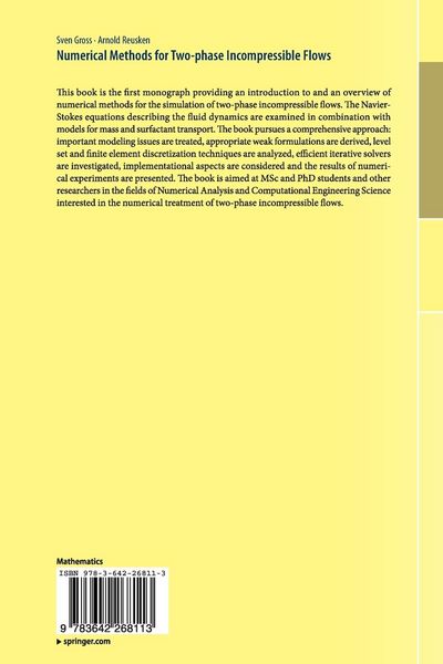 Produktbild: Numerical Methods for Two-phase Incompressible Flows