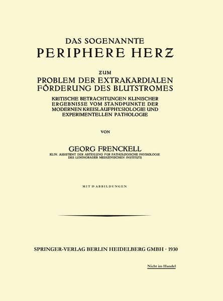 Produktbild: Das Sogenannte Periphere Herz