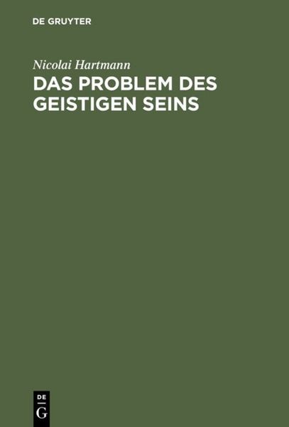 Produktbild: Das Problem des geistigen Seins